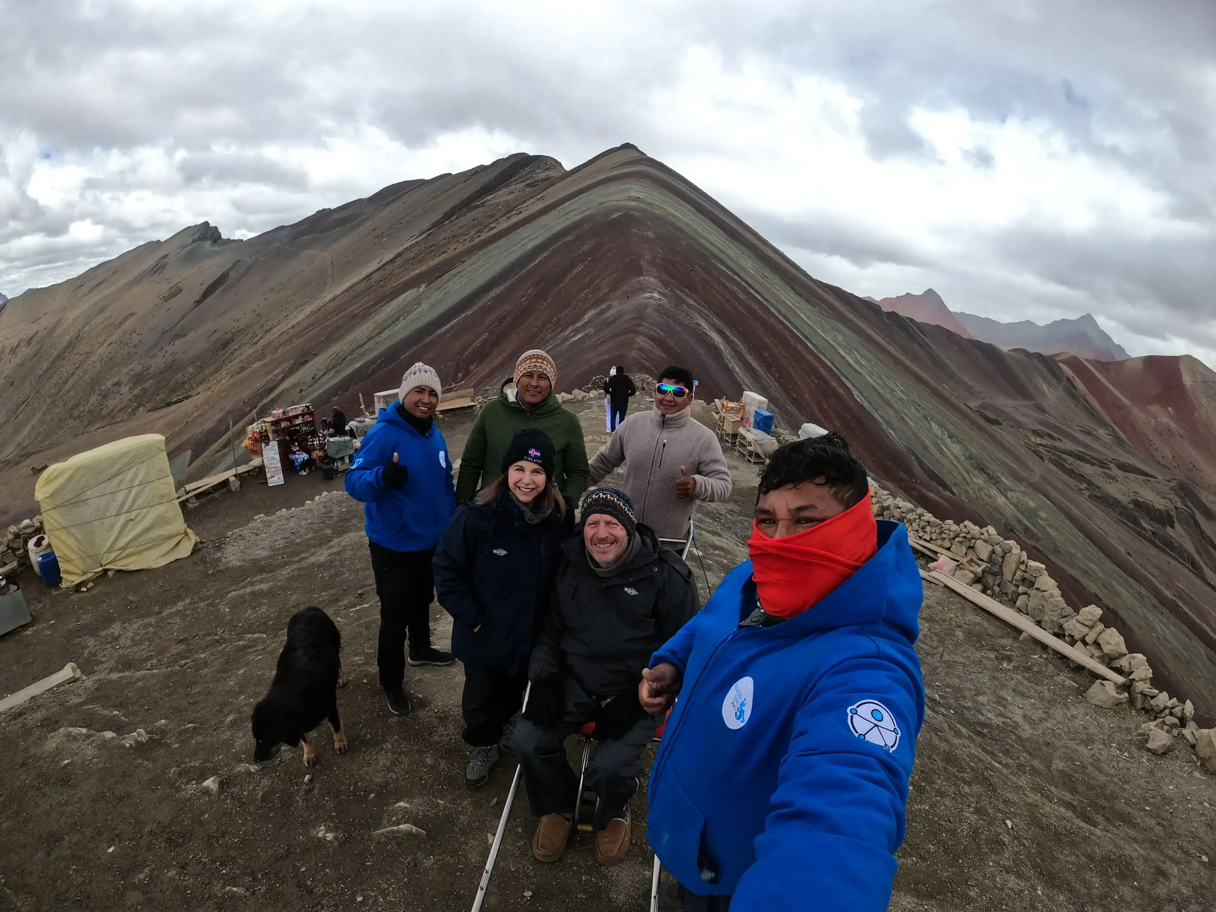 group travelers accessible Rainbow Mountain Peru Vinicunca tour Accessible Travel Peru