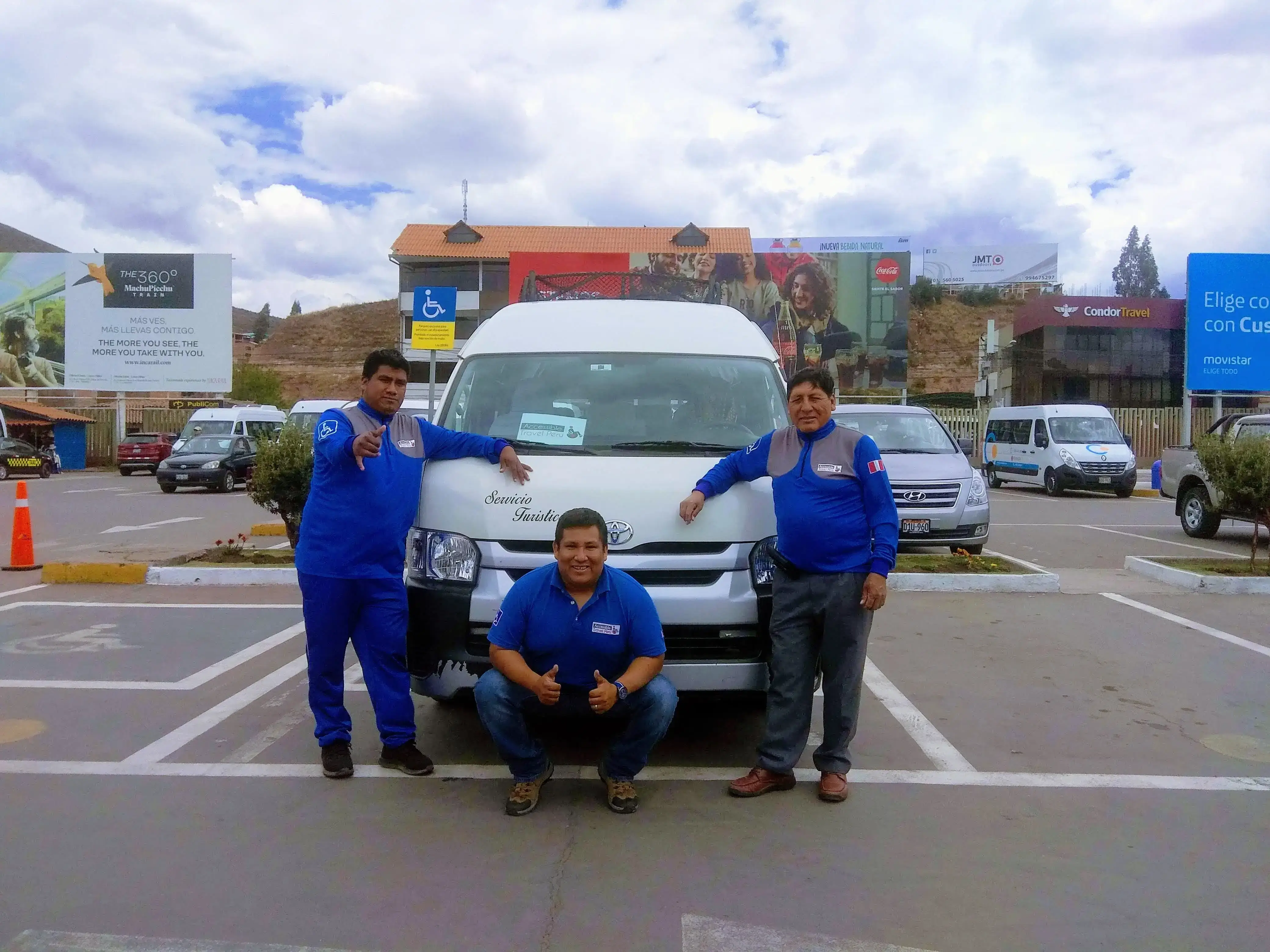 Accessible Travel Peru team with adapted wheelchair van Peru accessible tours since 2011